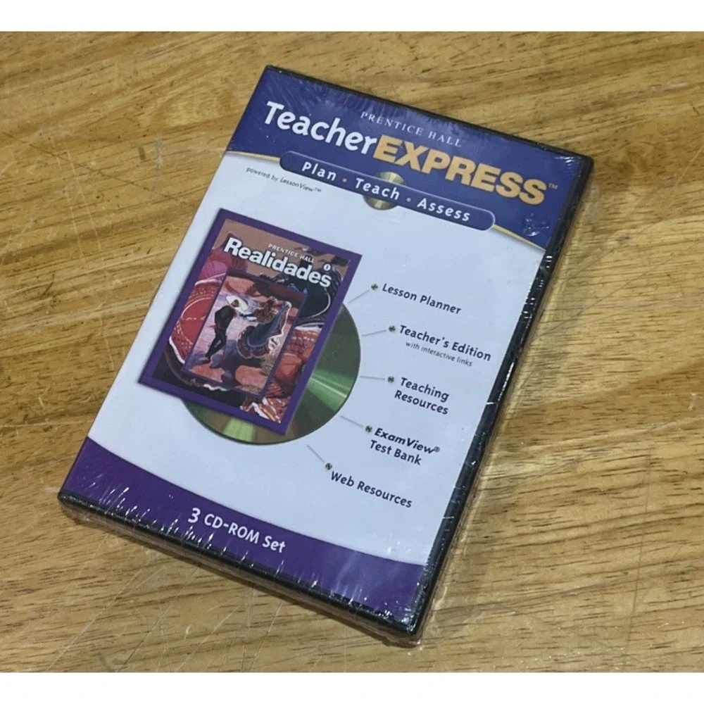 Teacher Express 3 CD-ROM Set REALIDADES 1 By Prentice Hall Brand New Sealed‎